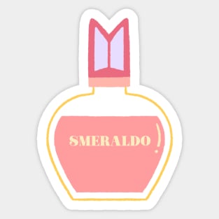 BTS perfume packaging pink aesthetic Sticker